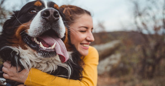 Young woman with dog⁠