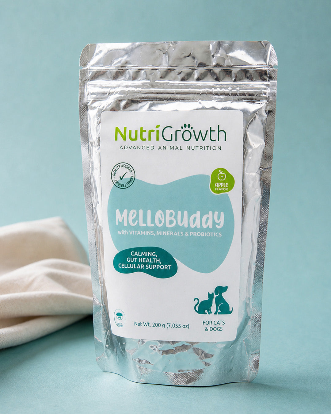 MelloBuddy Calming Supplement for Dogs & Cats | Gut & Stress Support